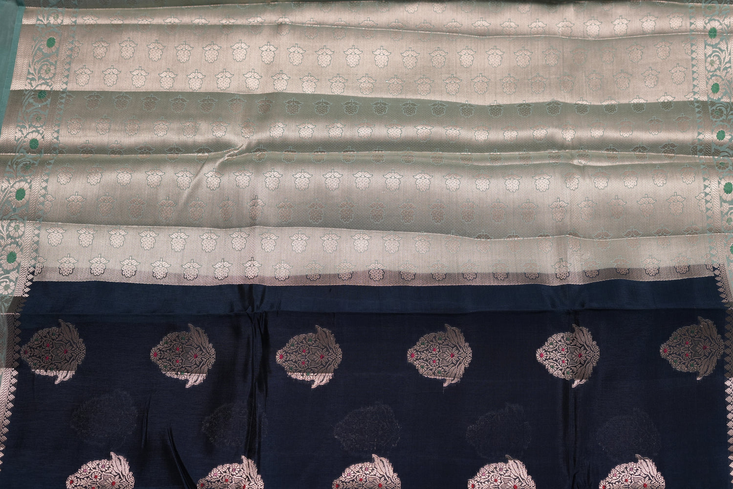 RAW MANGO SAREE- AZURE BLUE