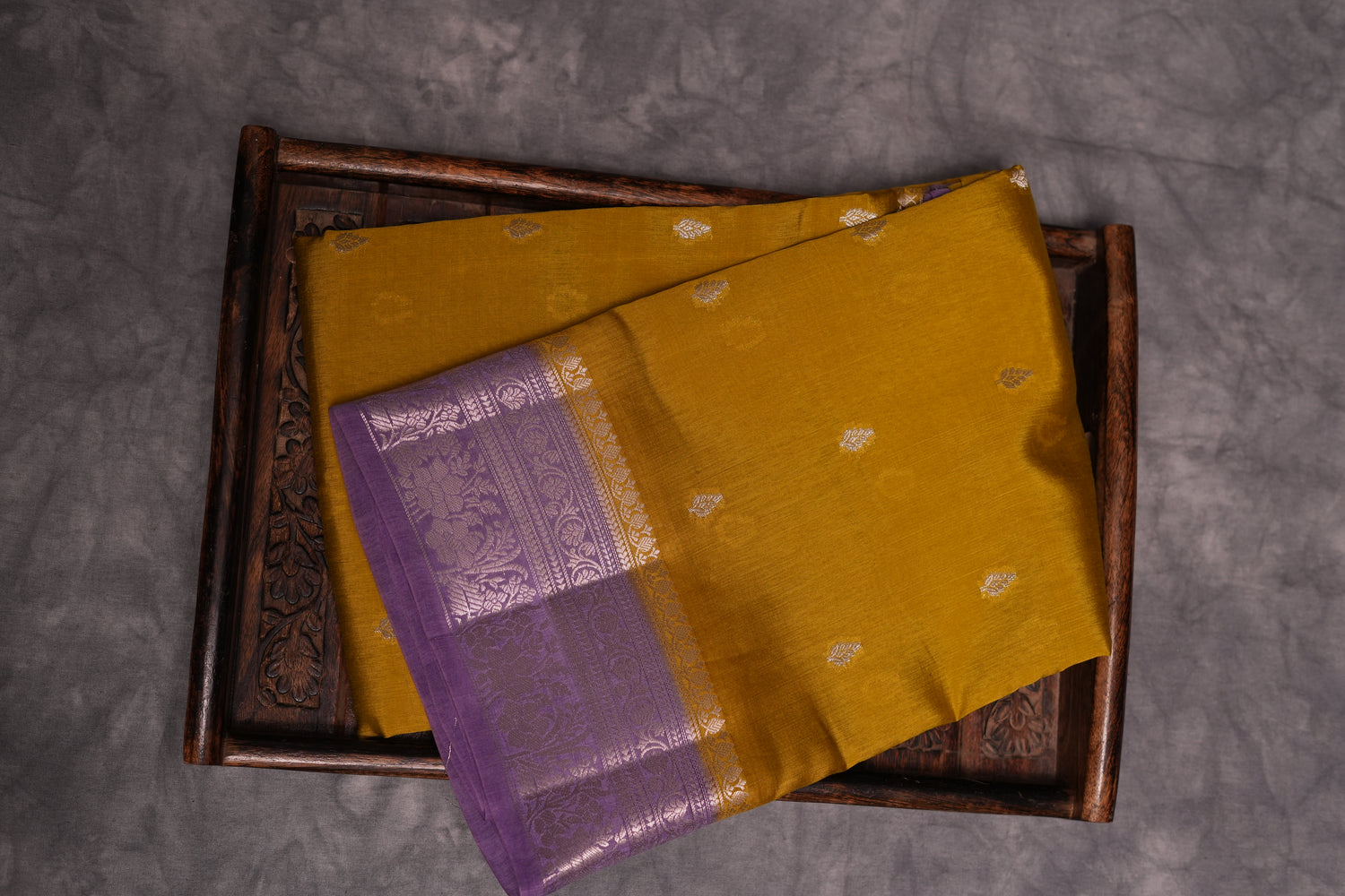RAW MANGO SAREE- LEMON YELLOW