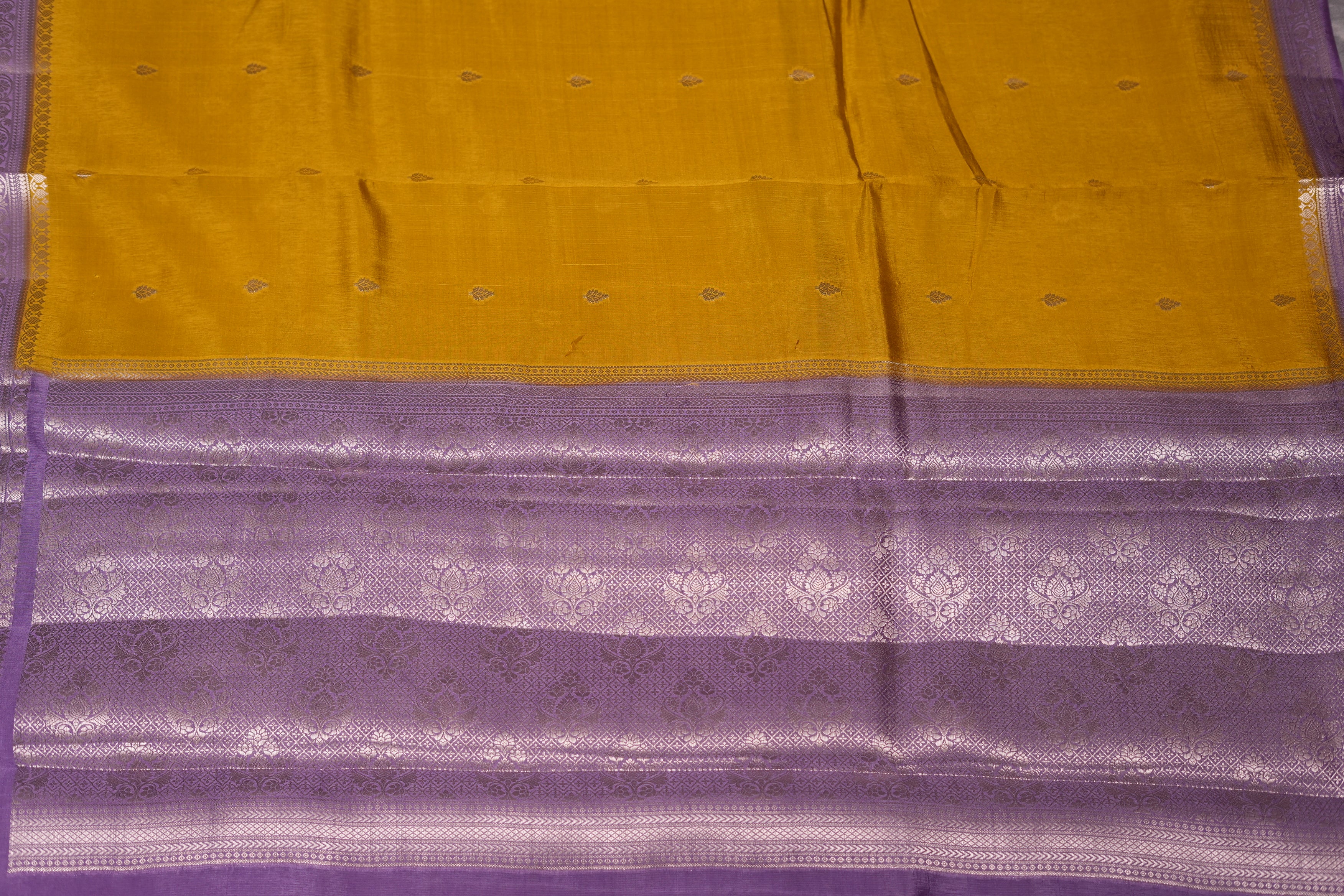 RAW MANGO SAREE- LEMON YELLOW
