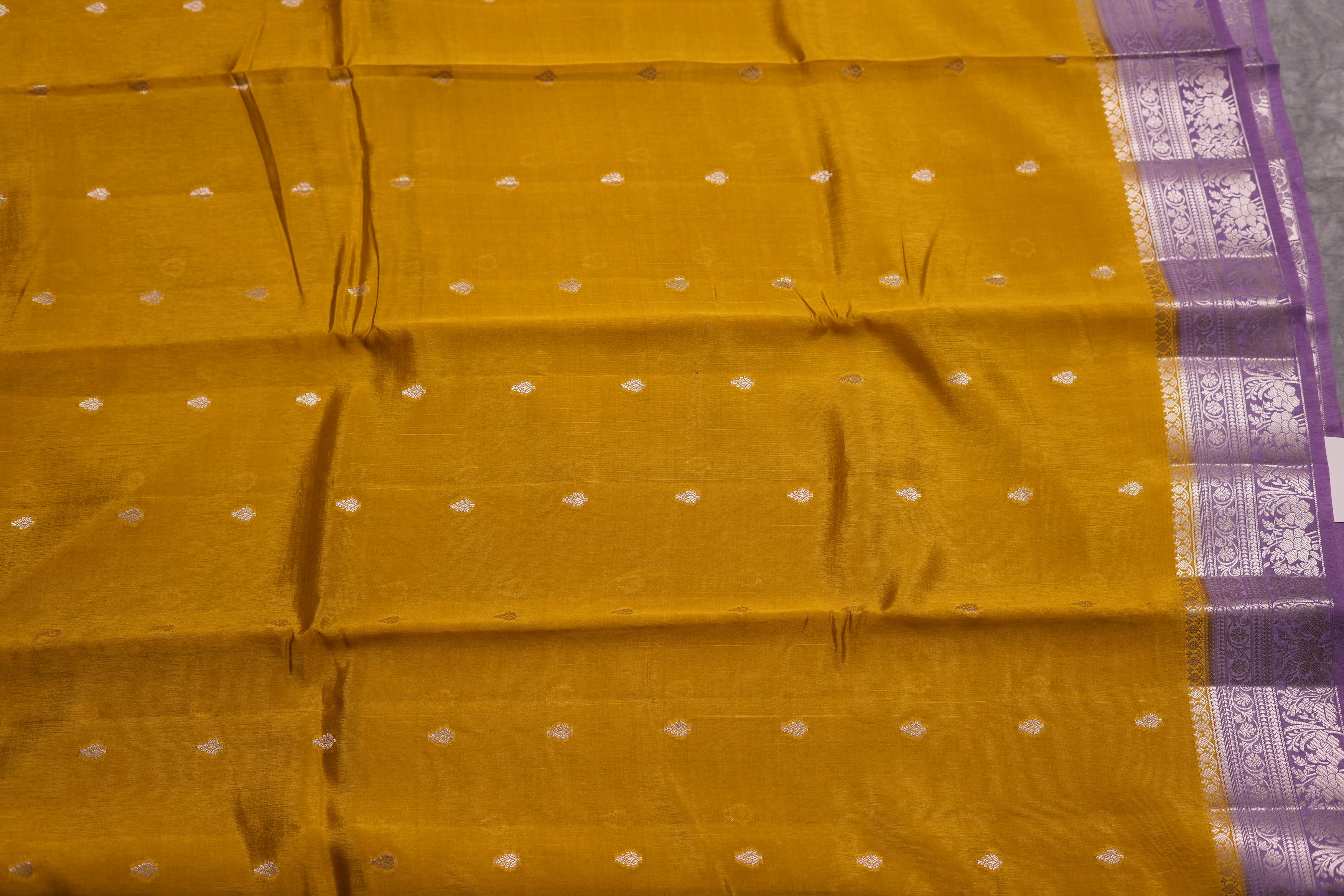 RAW MANGO SAREE- LEMON YELLOW