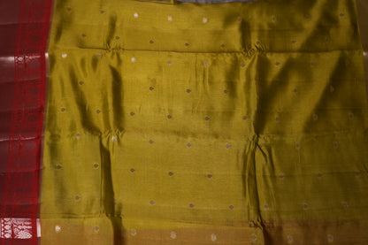 RAW MANGO SAREE- PARROT GREEN