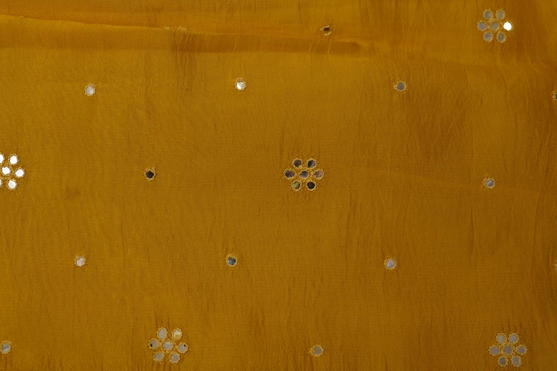 KANCHI KORA SAREE- YELLOW