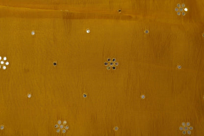 KANCHI KORA SAREE- YELLOW