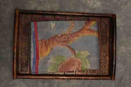 PURE TUSSAR SAREE-STEEL BLUE