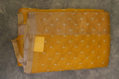 KANCHI KORA SAREE-YELLOW