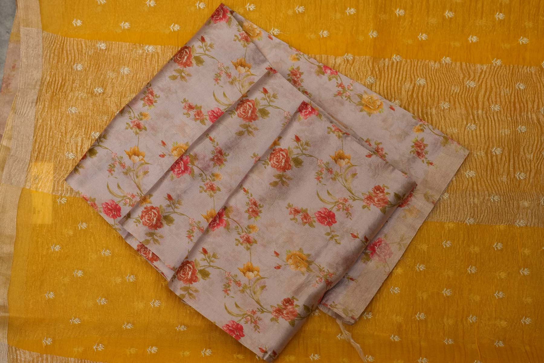 KANCHI KORA SAREE-YELLOW