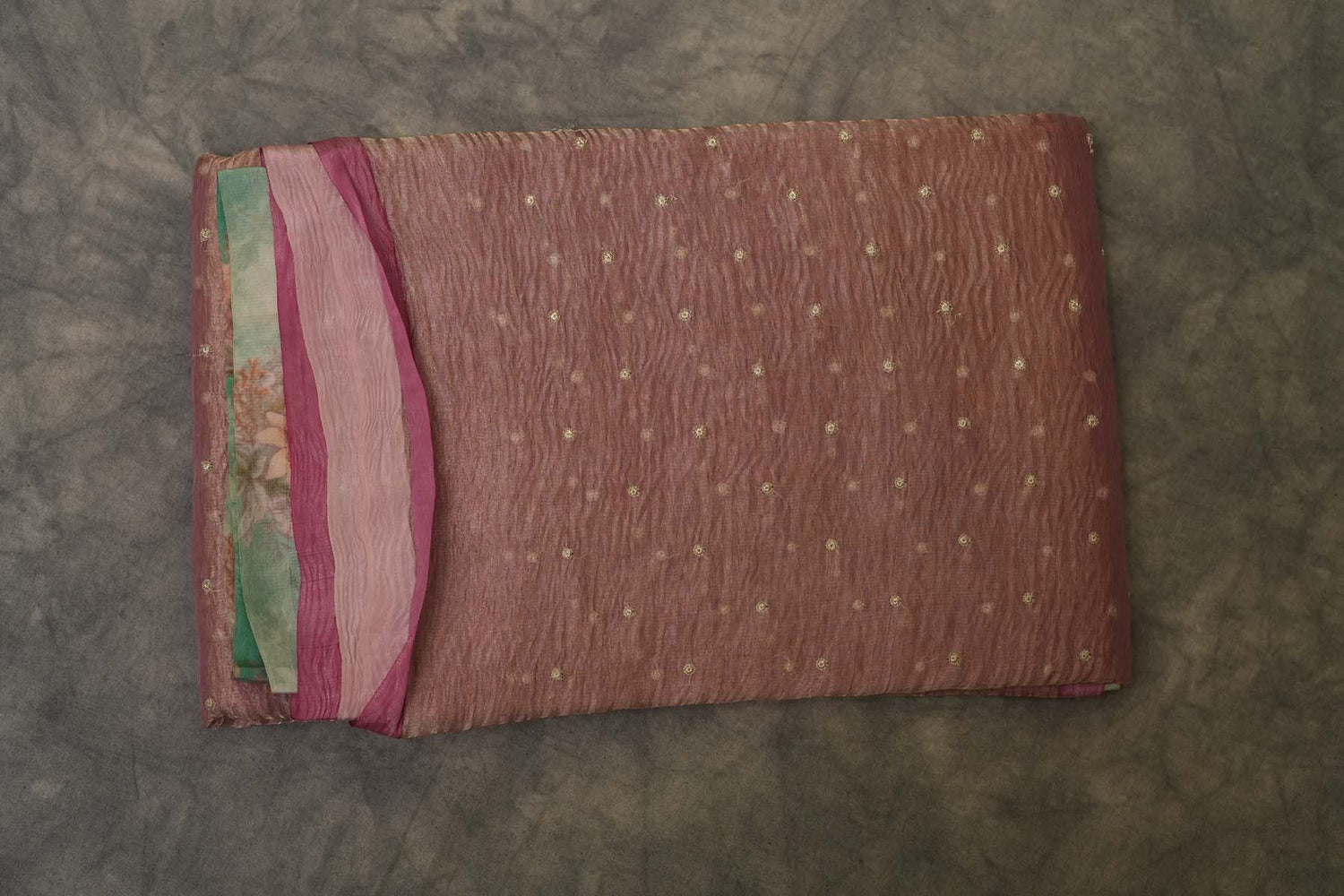KANCHI KORA SAREE-ONION PINK