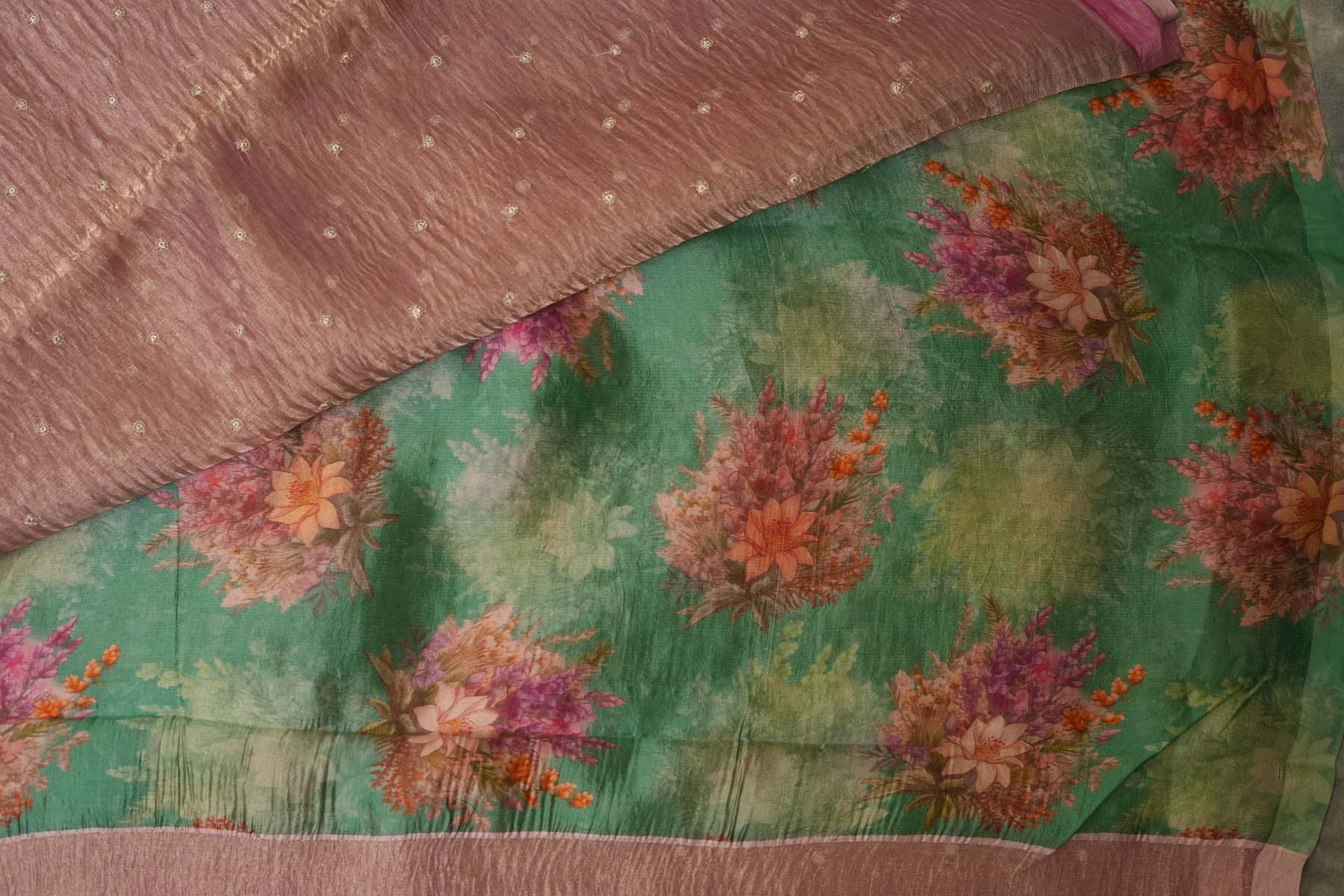 KANCHI KORA SAREE-ONION PINK
