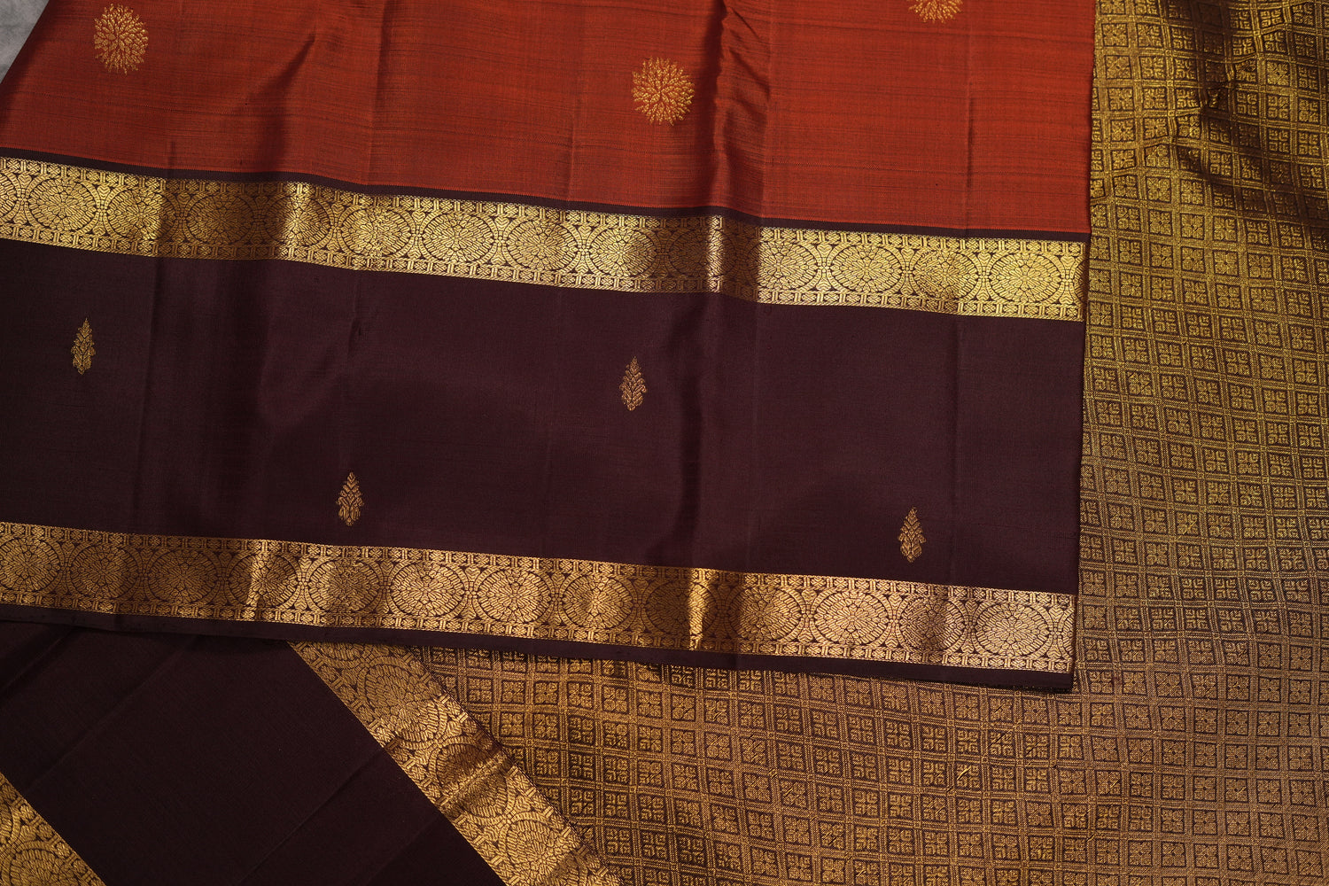 VINTAGE KANJEEVARAM - BROWN