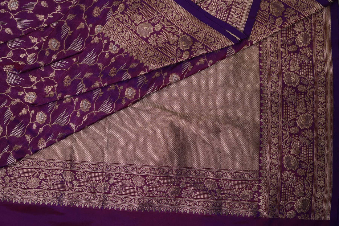 BENARASI SILK SAREE- PURPLE