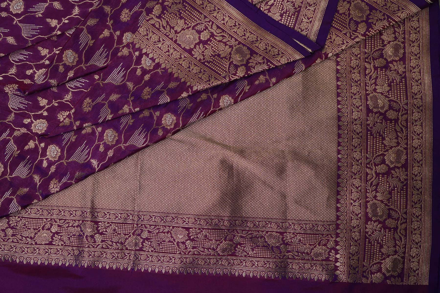 BENARASI SILK SAREE- PURPLE