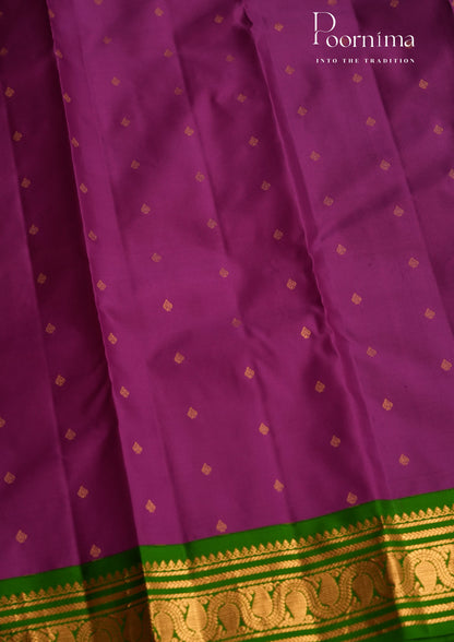 PURE VINATGE KANCHI PATTU SAREE - KADHAMBARI SILKS