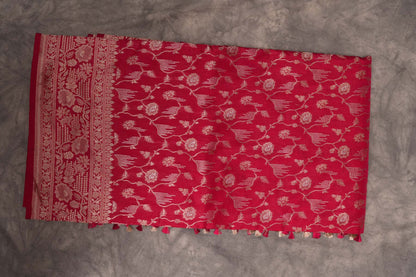 BENARASI SILK SAREE- PINK