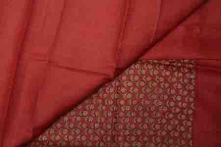 PURE TUSSAR SAREE- SALMON PINK