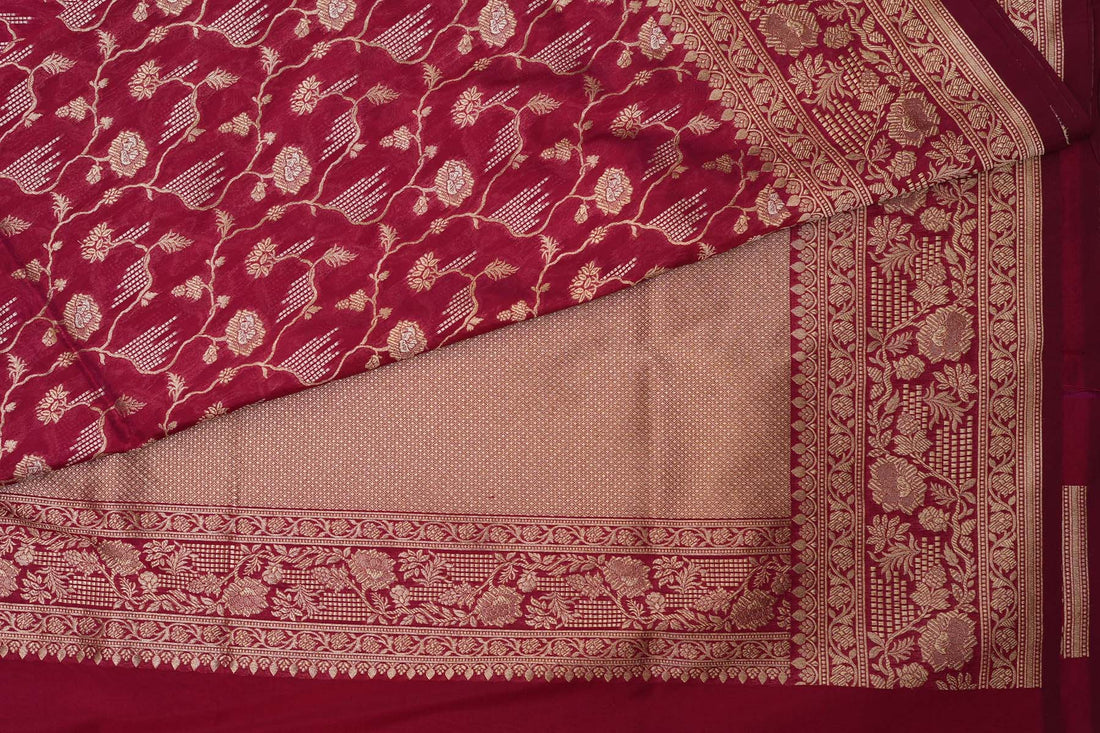 BENARASI SILK SAREE- WINE