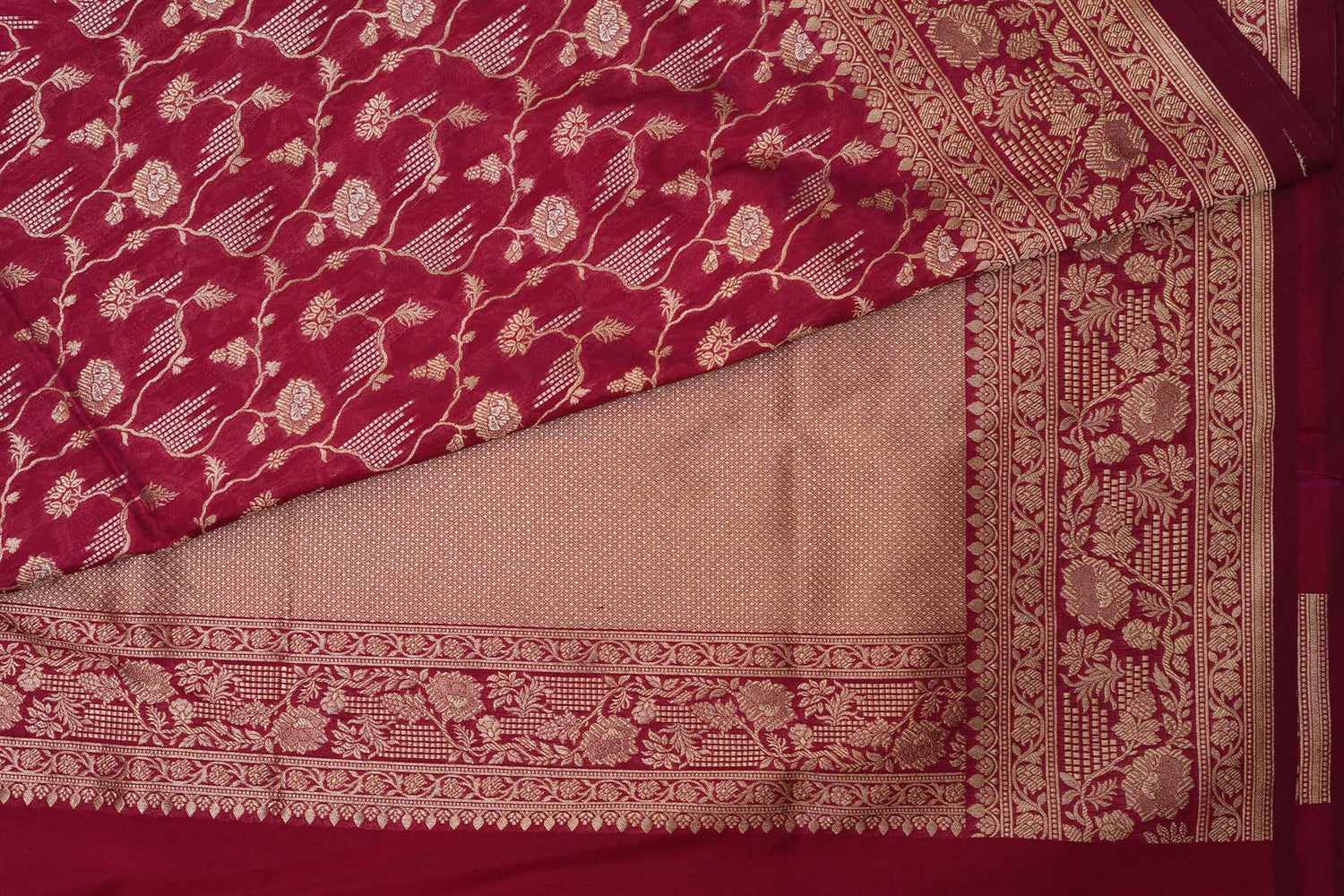 BENARASI SILK SAREE- WINE