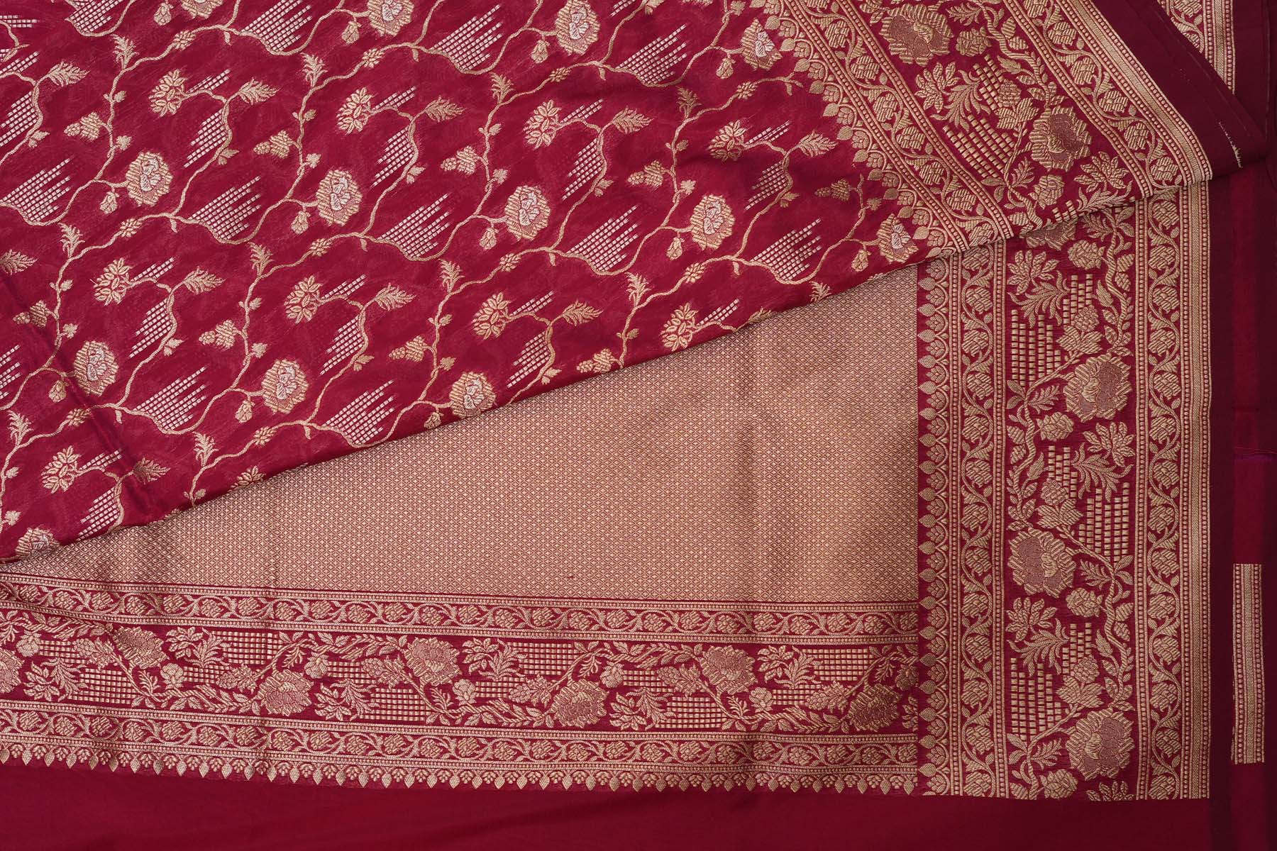 BENARASI SILK SAREE- WINE