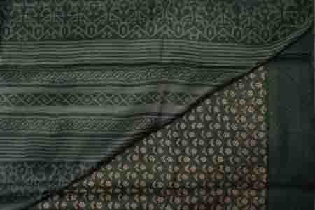 PURE TUSSAR SAREE- GREEN