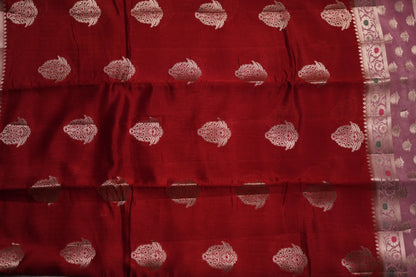 RAW MANGO SAREE-TOMATO RED