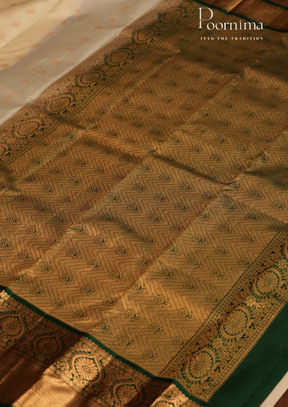 PURE VINATGE KANCHI PATTU SAREE - KADHAMBARI SILKS