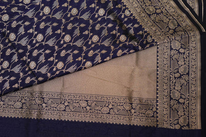 BENARASI SILK SAREE- DARK BLUE