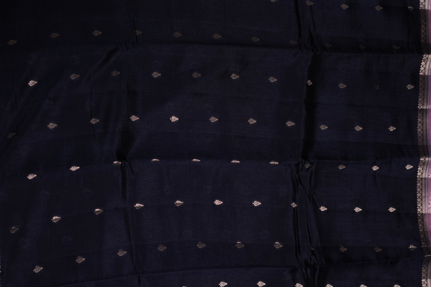 RAW MANGO SAREE- NAVY BLUE