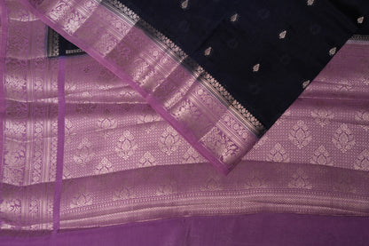 RAW MANGO SAREE- NAVY BLUE