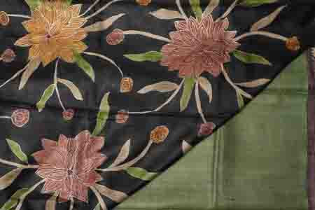 PURE TUSSAR SAREE- PISTA GREEN