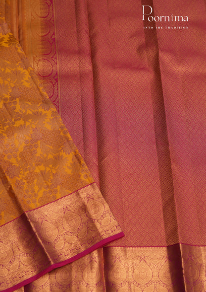 PURE VINATGE KANCHI PATTU SAREE - KADHAMBARI SILKS