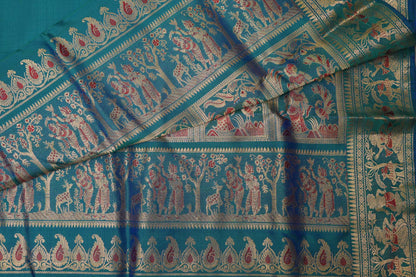 SALEM PATTU SAREE- PEACOCK BLUE