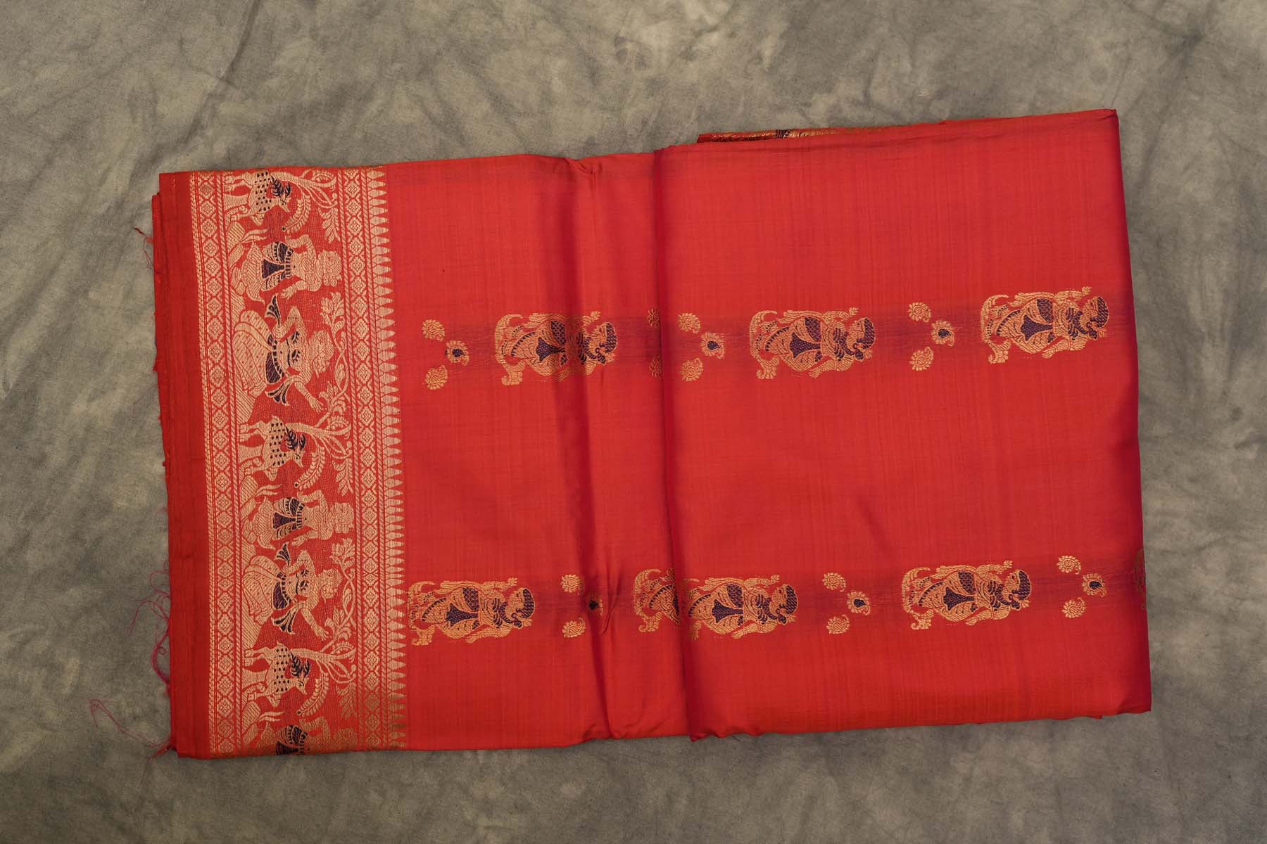 SALEM PATTU SAREE- TOMATO PINK