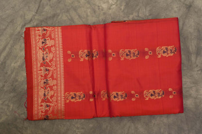 SALEM PATTU SAREE- TOMATO PINK