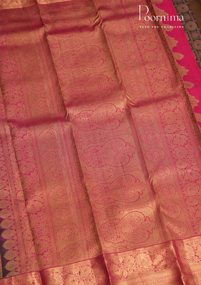 PURE VINATGE KANCHI PATTU SAREE - KADHAMBARI SILKS