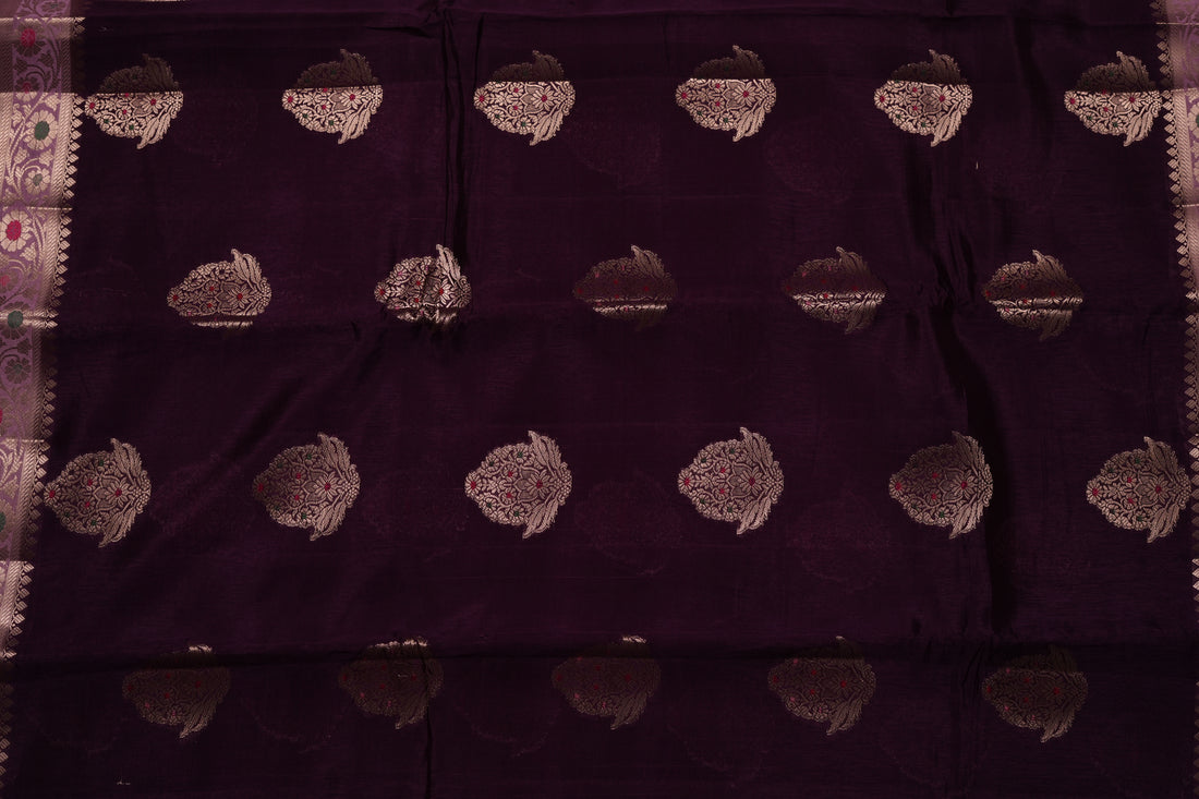 RAW MANGO SAREE- PURPLE