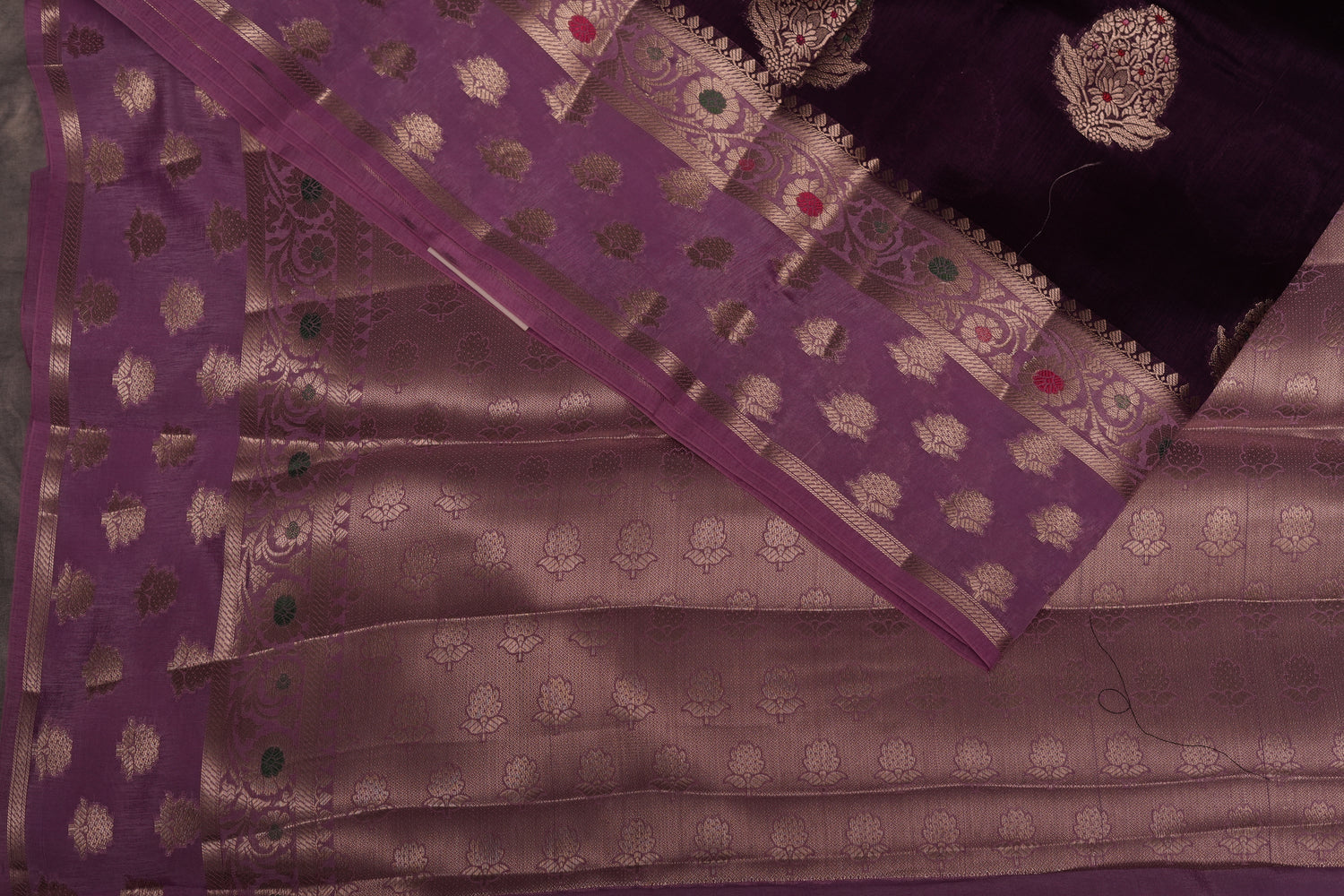 RAW MANGO SAREE- PURPLE