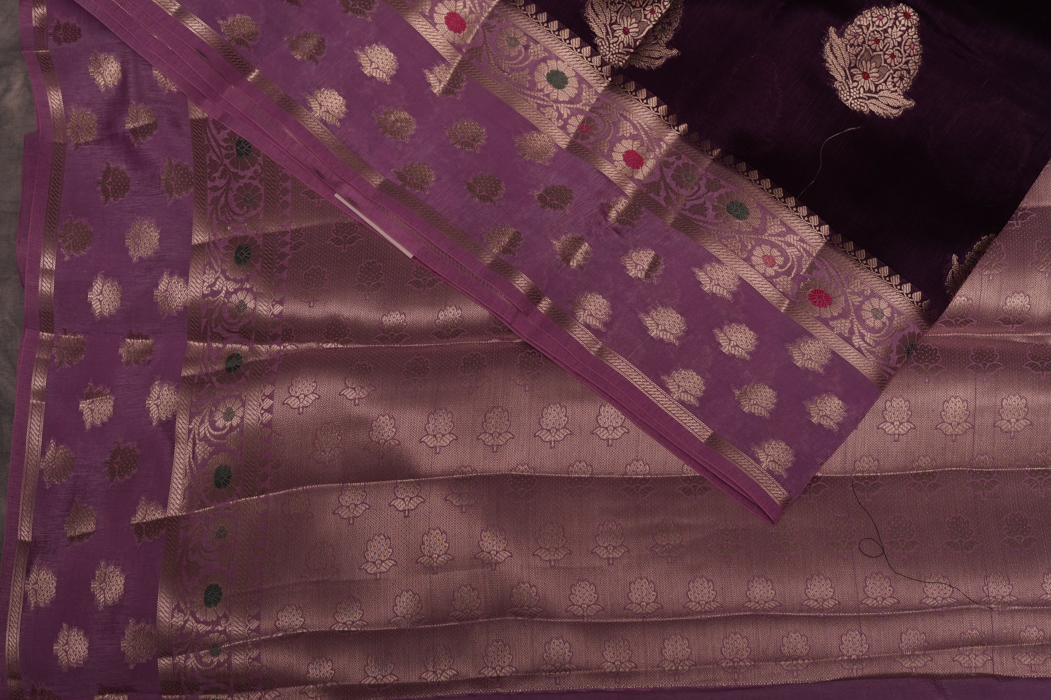 RAW MANGO SAREE- PURPLE