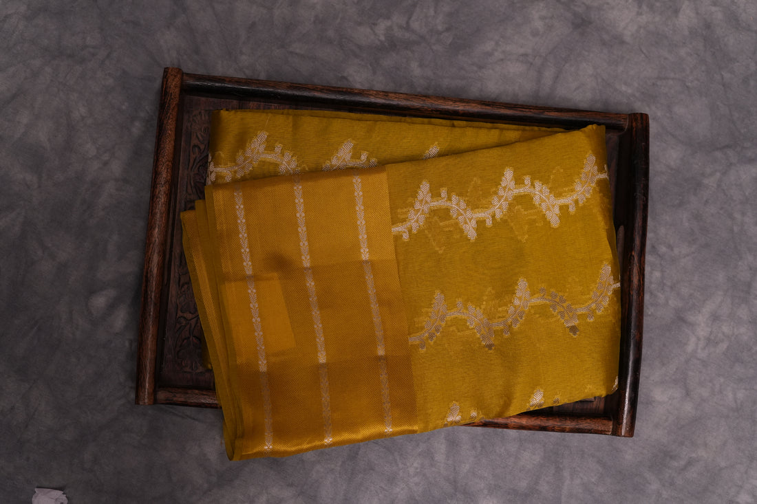 RAW MANGO SAREE- LEMON YELLOW