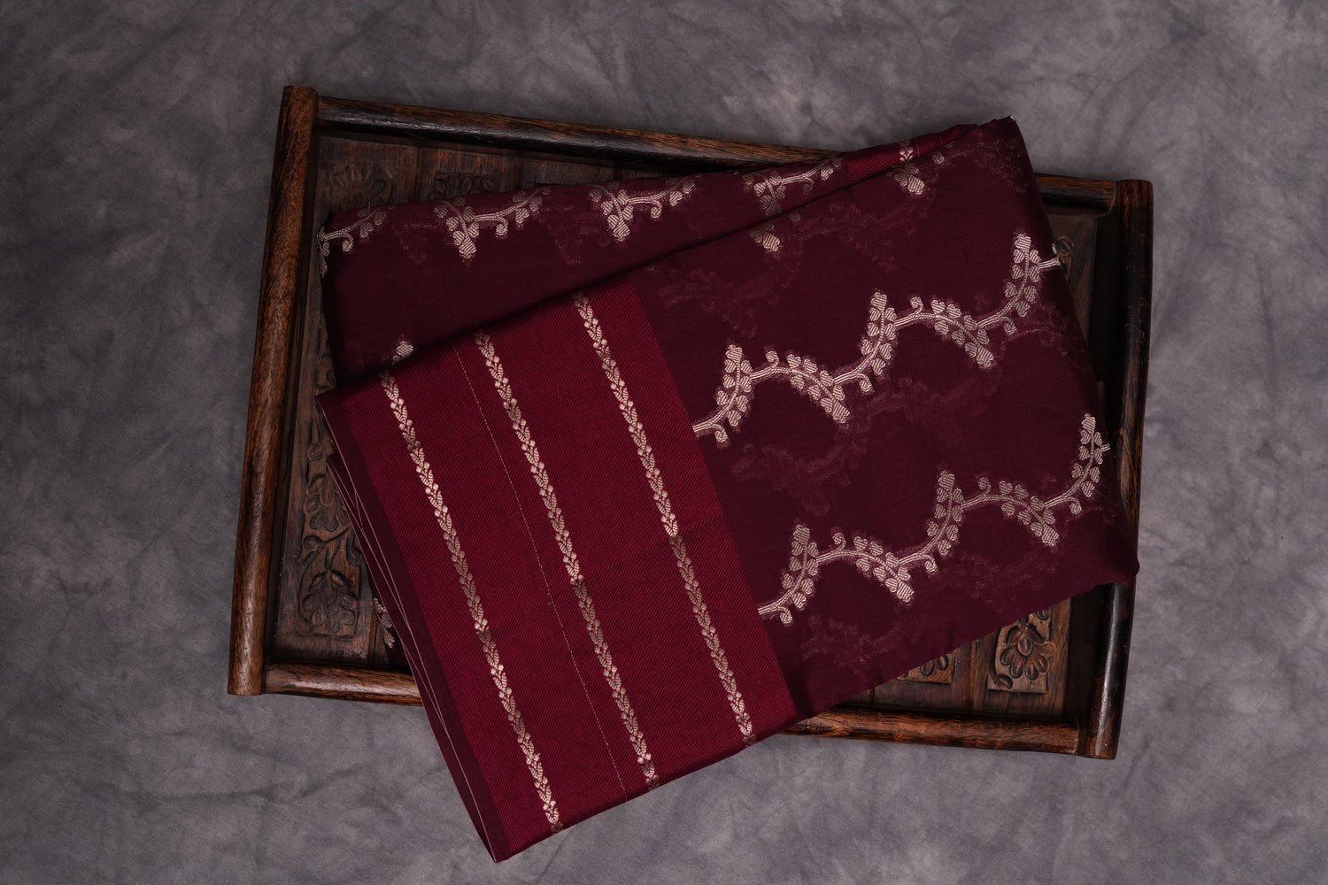 RAW MANGO SAREE- MAROON