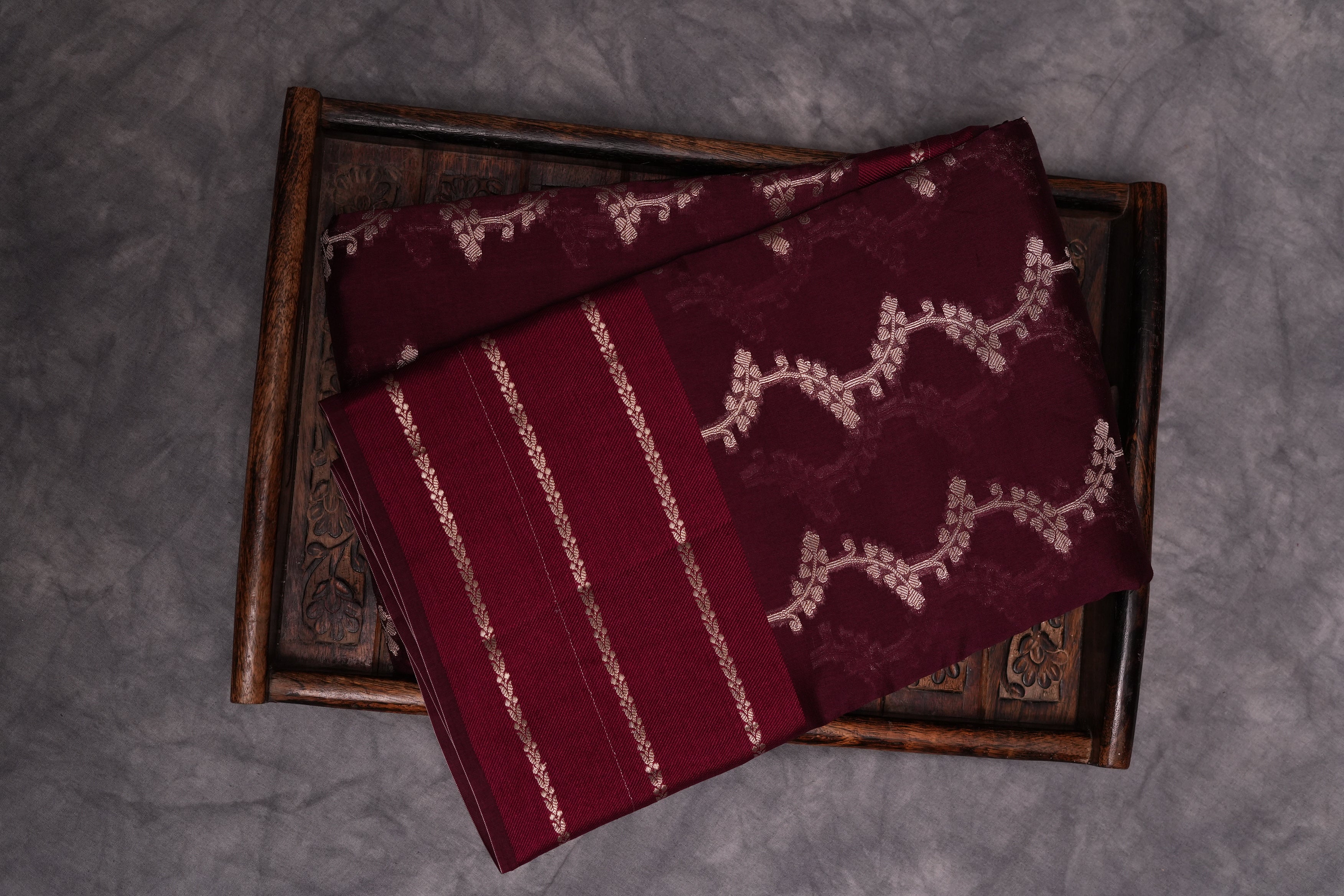 RAW MANGO SAREE- MAROON