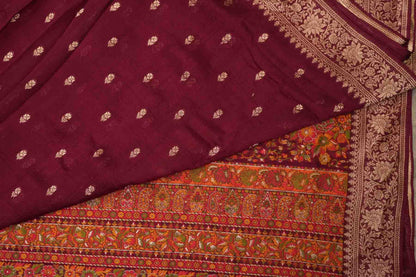 BENARASI GEORGETTE SAREE- WINE