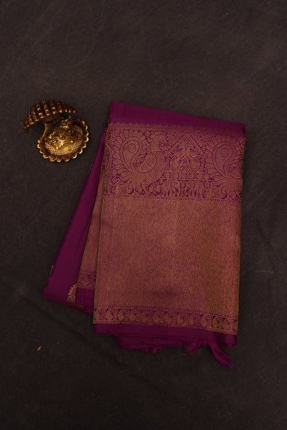 VINTAGE KANJEEVARAM - DARK MAGENTA