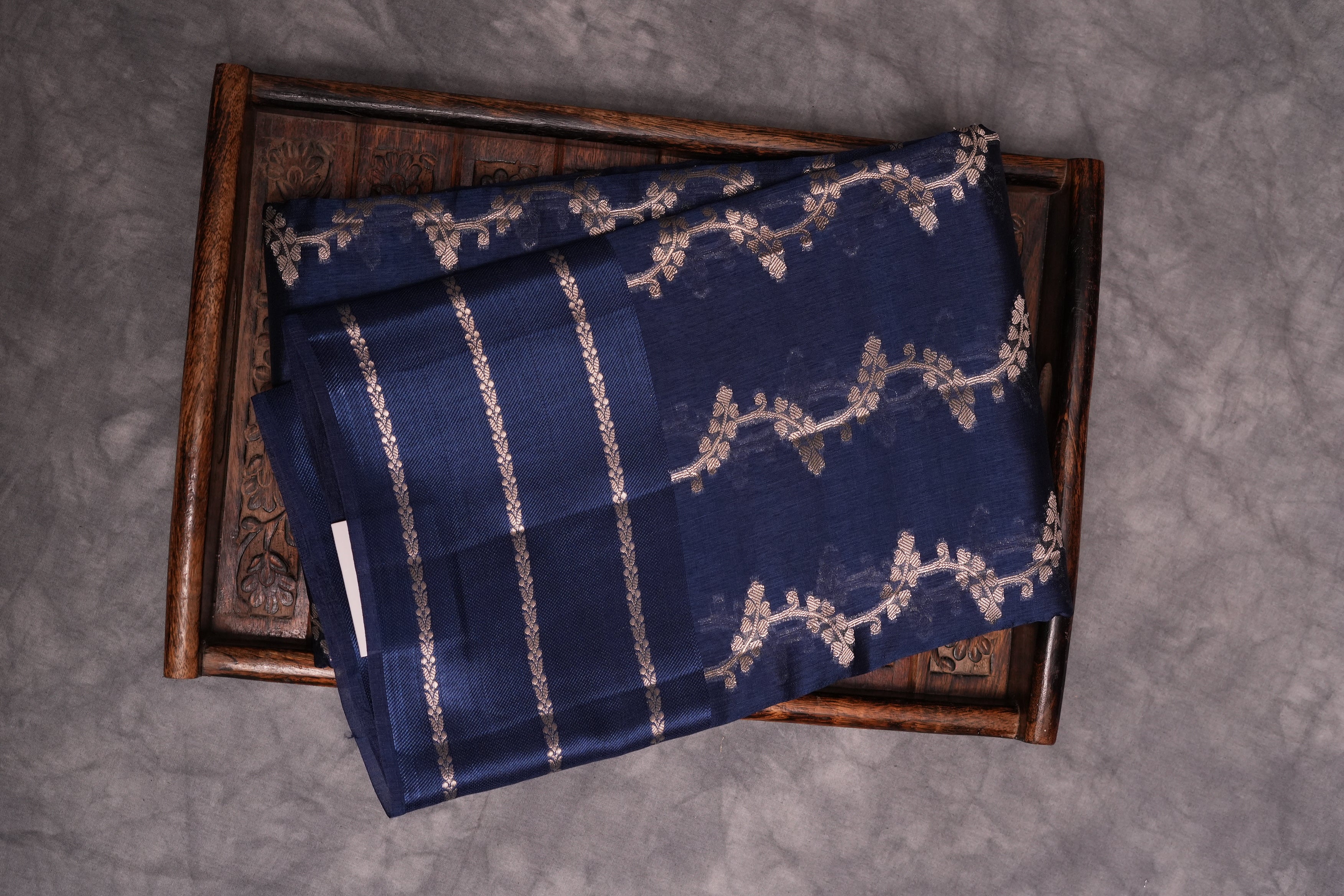 RAW MANGO SAREE- AZURE BLUE