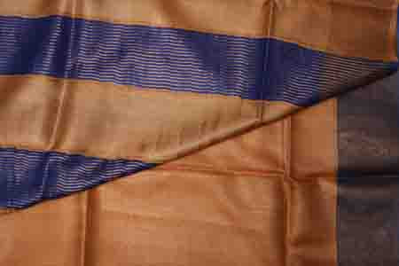 PURE TUSSAR SAREE- PEANUT BROWN