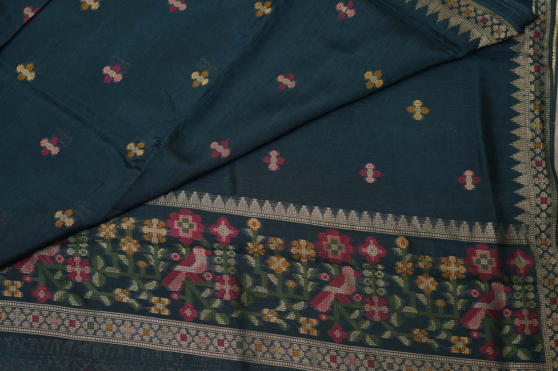 BENARASI GEORGETTE SAREE- AZURE BLUE