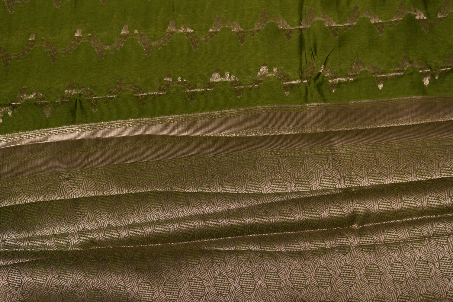 RAW MANGO SAREE- LIGHT GREEN