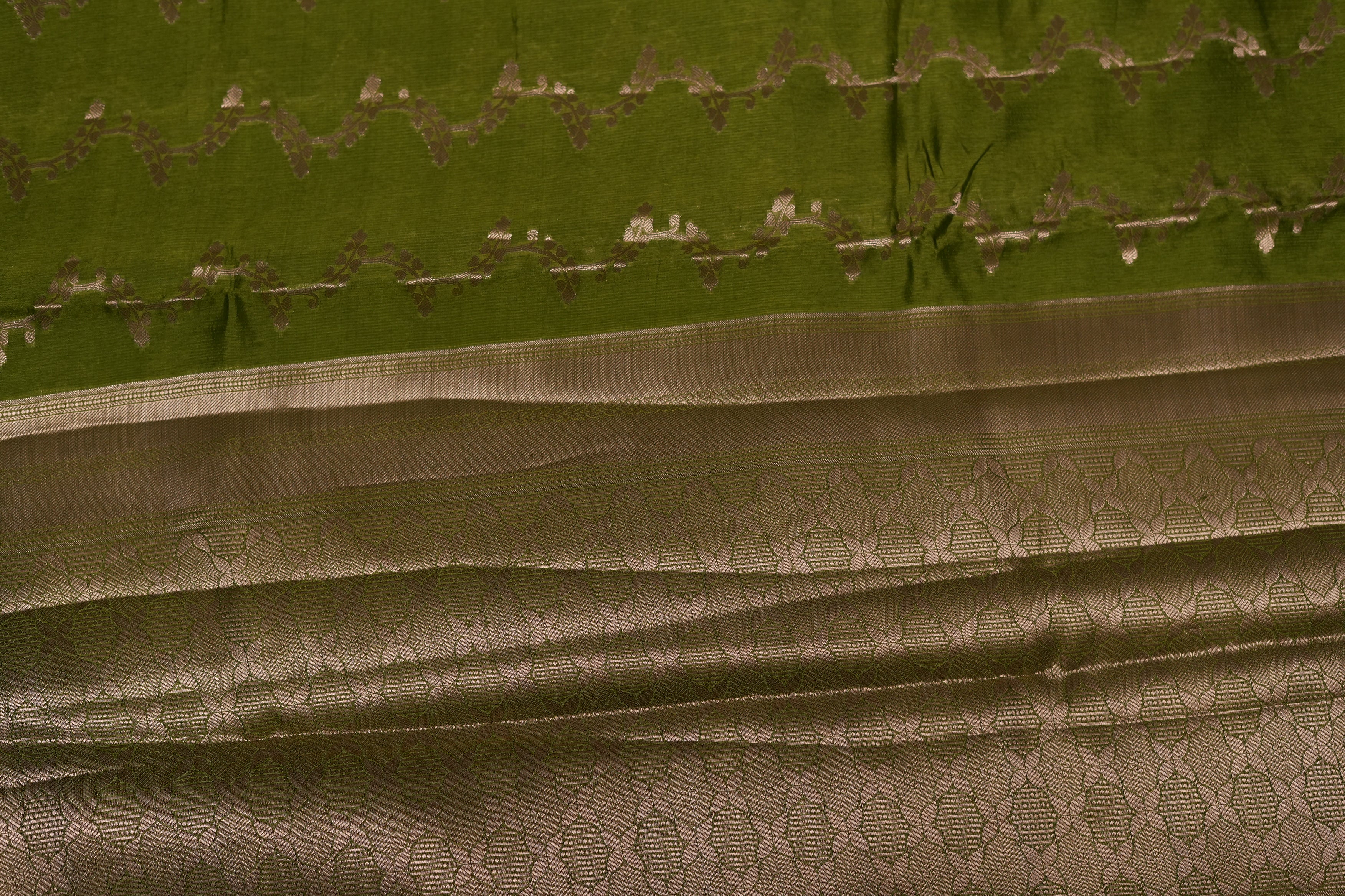 RAW MANGO SAREE- LIGHT GREEN