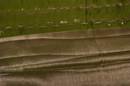 RAW MANGO SAREE- LIGHT GREEN