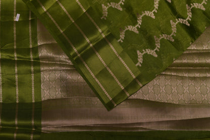 RAW MANGO SAREE- LIGHT GREEN