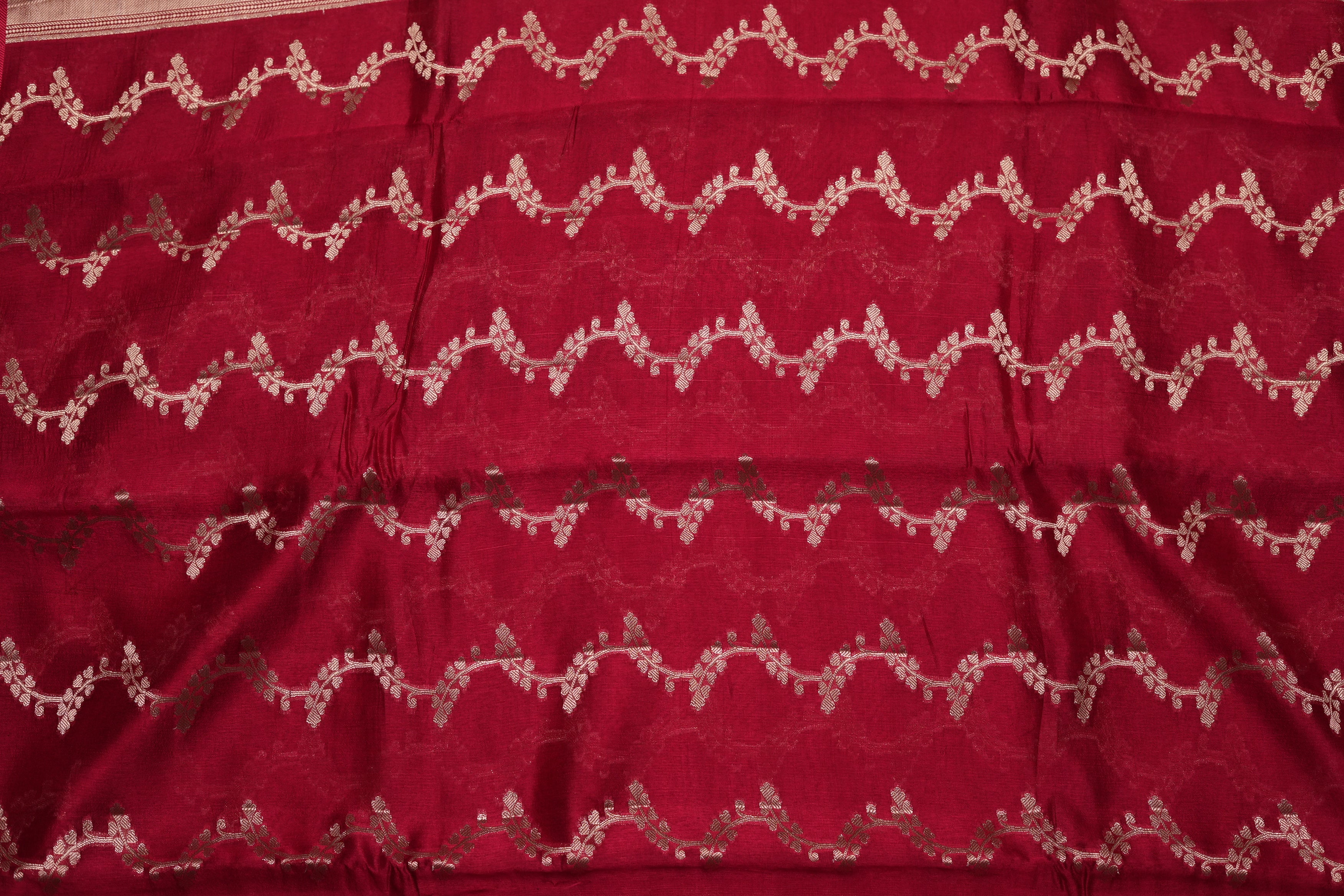 RAW MANGO SAREE- TOMATO RED