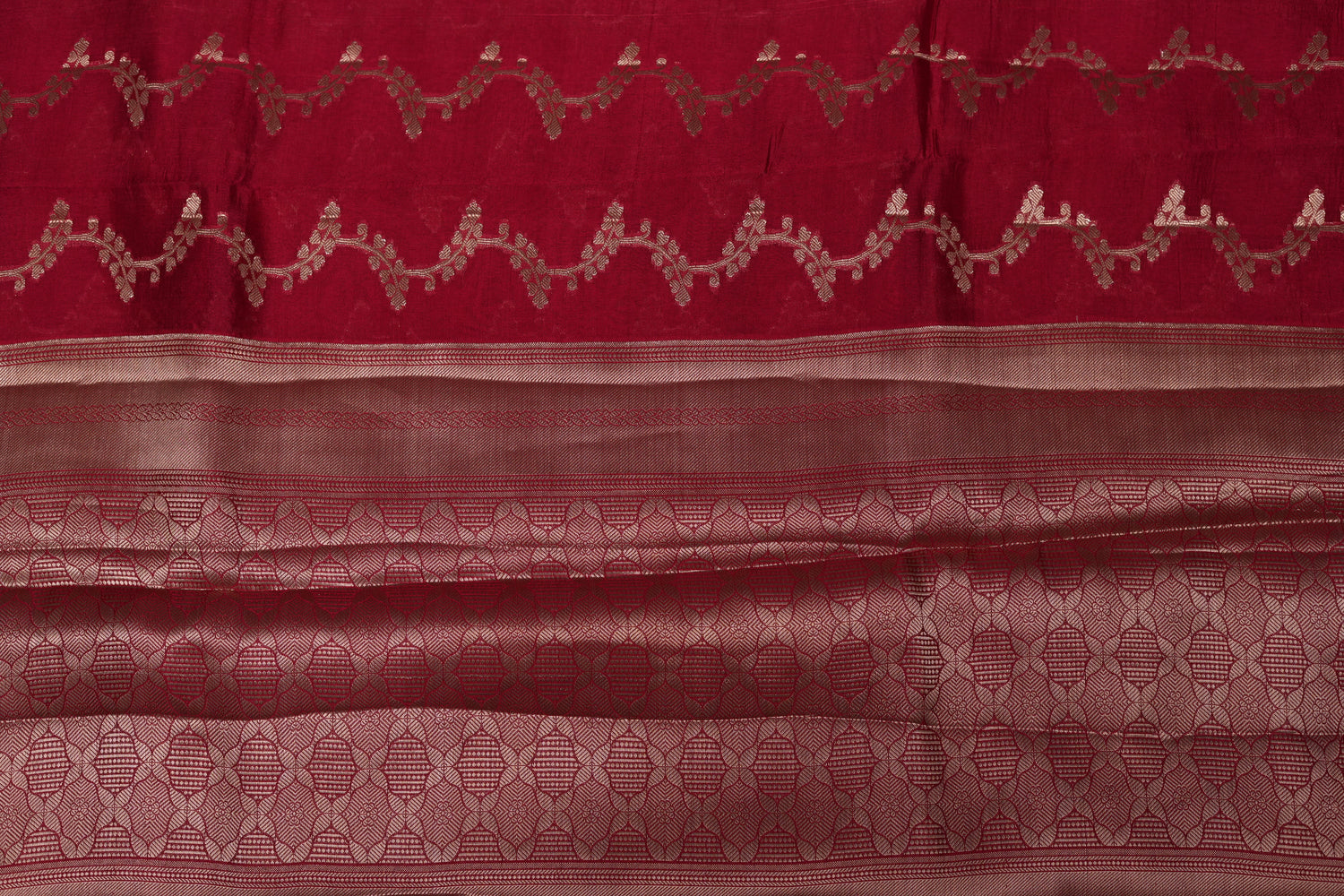 RAW MANGO SAREE- TOMATO RED